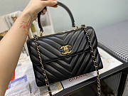 Chanel Handle Trendy Black Gold Hardware 25x17x12cm - 1