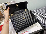 Chanel Handle Trendy Black Gold Hardware 25x17x12cm - 5