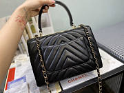 Chanel Handle Trendy Black Gold Hardware 25x17x12cm - 4