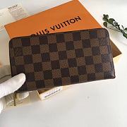 Louis Vuitton Damier Ebene Zippy Wallet N60015 Size 19 x 10 cm - 1