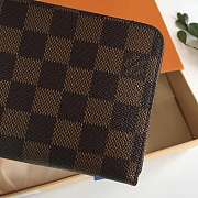 Louis Vuitton Damier Ebene Zippy Wallet N60015 Size 19 x 10 cm - 6