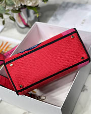 Dior Lady D-lite Red And Pink D-Flower 24x20x11cm - 6