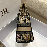 Dior Lady D-lite Beige Multicolor Jardin d'Hiver 24x20x11cm - 6