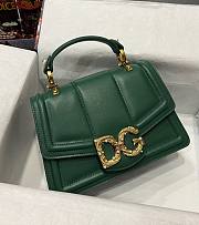 Dolce & Gabbana DG Amore Tote Bag In Green 27x16x8cm - 1