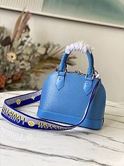 LV Alma BB Handbag Blue M59217 Size 23.5 x 17.5 x 11.5 cm - 2