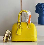 LV Alma BB Handbag Yellow M59217 Size 23.5 x 17.5 x 11.5 cm - 1