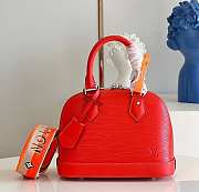 LV Alma BB Handbag Red M59217 Size 23.5 x 17.5 x 11.5 cm - 1