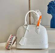 LV Alma BB Handbag White M59217 Size 23.5 x 17.5 x 11.5 cm - 1