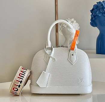 LV Alma BB Handbag White M59217 Size 23.5 x 17.5 x 11.5 cm