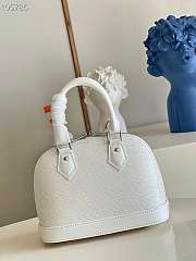 LV Alma BB Handbag White M59217 Size 23.5 x 17.5 x 11.5 cm - 6