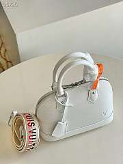 LV Alma BB Handbag White M59217 Size 23.5 x 17.5 x 11.5 cm - 3