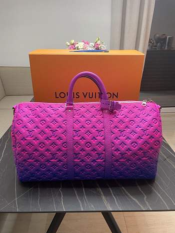 Keepall Bandouliere 50 Blue/Pink 50x29x23cm