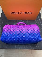 Keepall Bandouliere 50 Blue/Pink 50x29x23cm - 3