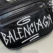 Balenciaga Agneau Graffiti Printed Explorer Belt Bag 37x8.5x17cm - 2