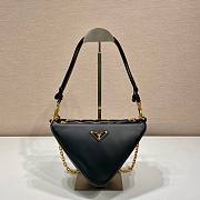 Prada Symbole leather Beige/Black 26x16x13cm - 4