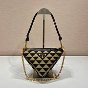 Prada Symbole leather Beige/Black 26x16x13cm - 3