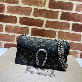 Gucci Dionysus Blue/Black Small Shoulder Bag 25x14x8cm