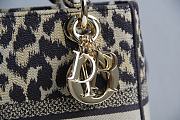 DIOR CD LADY Leopard Print 9027 Size 24×20×11cm - 2