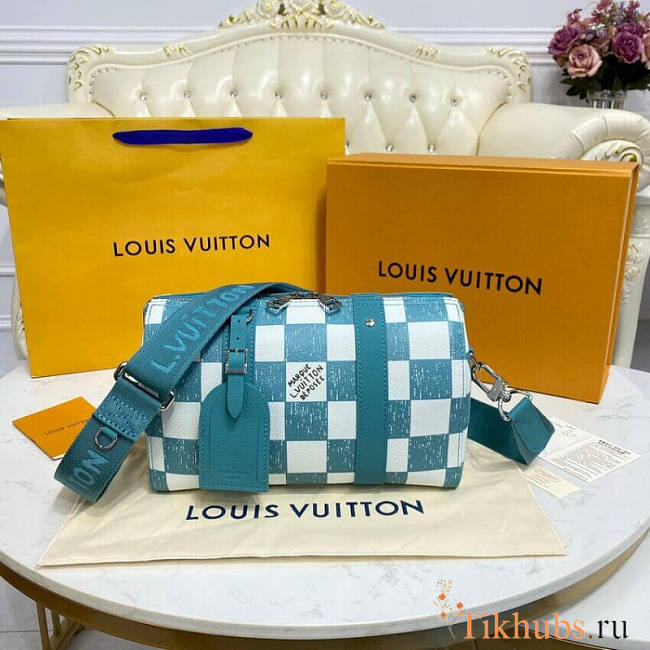 LV City Keepall Handbag Green N50076 Size 27 x 17 x 13 cm - 1