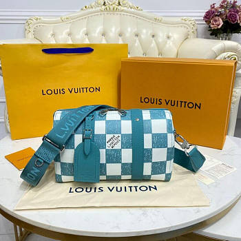 LV City Keepall Handbag Green N50076 Size 27 x 17 x 13 cm