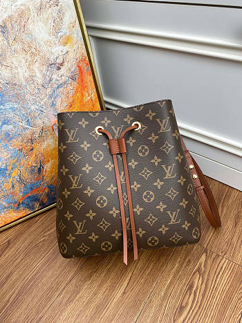 Louis Vuiiton LV Neonoe MM Caramel Brown Handbag 26x26x17.5cm