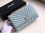 Chanel woc bag light blue 18cm - 2