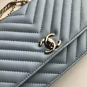 Chanel woc bag light blue 18cm - 5