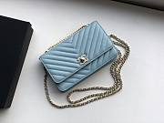 Chanel woc bag light blue 18cm - 6