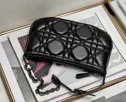 Dior Mini Caro Tulip Black 25x16x2.5cm - 6