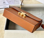 Celine Box Triomphe In Natural Calfskin Tan 22x13.5x6cm - 5