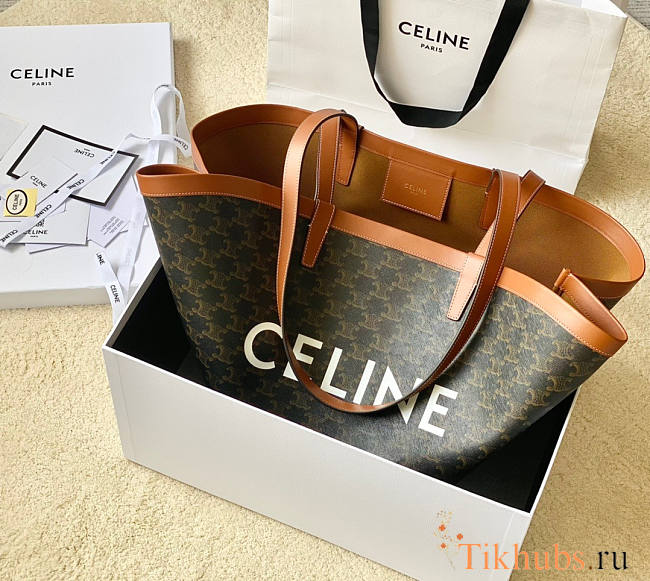 Celine Medium Couffin Cuir Triomphe Tan 58x27x17cm - 1