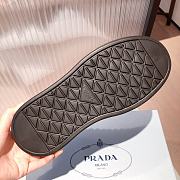 Prada Macro Re-Nylon Brushed Leather Black Sneakers - 3