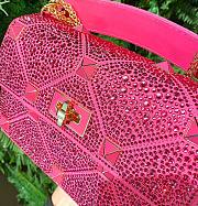 Valentino Gravani Crystal-embellished Pink Shoulder Bag 23x15x7cm - 6