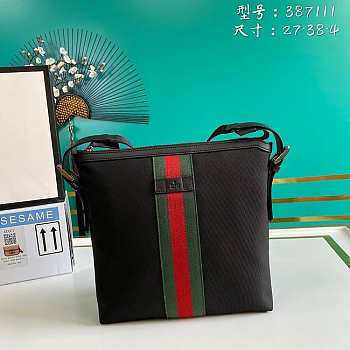 Gucci Web Techno Canvas Black 27cm