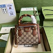 Gucci Diana Mini Tote Camel And Ebony 20x16x10cm - 1