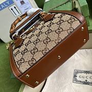 Gucci Diana Mini Tote Camel And Ebony 20x16x10cm - 4