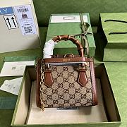 Gucci Diana Mini Tote Camel And Ebony 20x16x10cm - 3