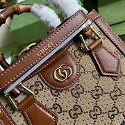 Gucci Diana Mini Tote Camel And Ebony 20x16x10cm - 2