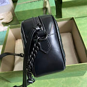 Gucci Marmont Small Shoulder Black Bag 24x12x7cm - 5