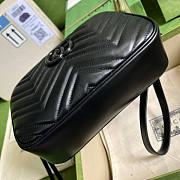 Gucci Marmont Small Shoulder Black Bag 24x12x7cm - 4