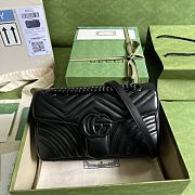 Gucci Marmont Black 443497 Black Hardware Size 26 x 15 x 7 cm - 1