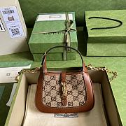 Gucci Jackie 1961 Mini Shoulder Bag Camel 19x13x3cm - 1