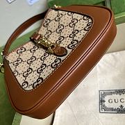 Gucci Jackie 1961 Mini Shoulder Bag Camel 19x13x3cm - 6