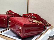 Dior Lady Red Patent My ABC Bag 20x16.5x8cm - 6