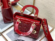 Dior Lady Red Patent My ABC Bag 20x16.5x8cm - 4