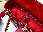 Dior Lady Red Patent My ABC Bag 20x16.5x8cm - 5