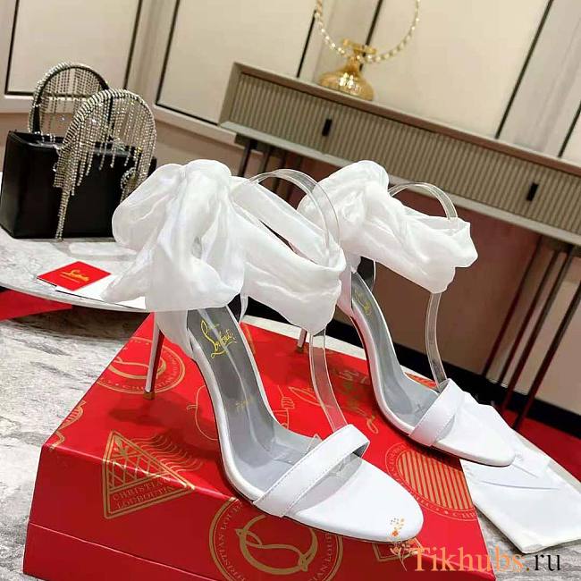 Christian Louboutin Sandale Du Désert 10cm Heel White - 1