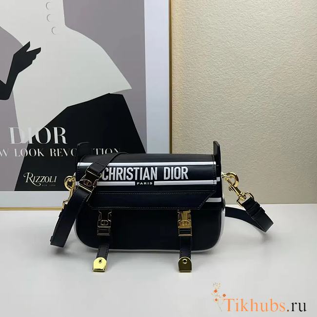 Dior Black and White Smooth Calfskin 23x15x8cm - 1