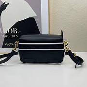 Dior Black and White Smooth Calfskin 23x15x8cm - 4