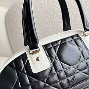 Dior Medium Vibe Zip Bowling Bag Black 35x21x15.5cm - 5